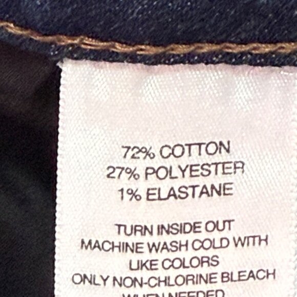 Hannah Women's Embellished Sequins Mid Rise Stretch Skinny Blue Jeans Size 12 - Picture 7 of 11